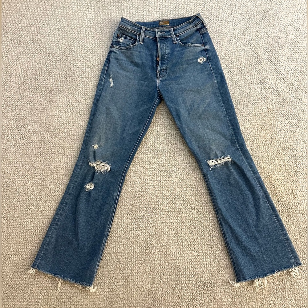MOTHER Denim Frayed Jeans